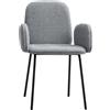 MINIFORMS sedia con braccioli LEDA - SD22-BRACCIOLI-TRAME