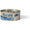 Monge Natural Tonno Con Pesce Bianco in Soft Jelly 80 gr Scatoletta Superpremium Per Gatti