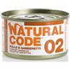 Natural Code per Gatto da 85g Gusto 02 - Pollo e Gamberetti