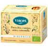Viropa Finocchio Cumino Anice Camomilla Tisana Biologica 15 Filtri