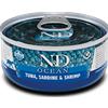 Farmina N&D Ocean 70 gr Tonno Sardine e Gamberetti Umido Gatto