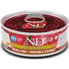 Farmina N&D Quinoa 80 gr Skin Coat Cervo Wet Umido Gatto