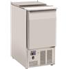 CoolHead Saladette Refrigerata Per insalate GN1/1 con top inox apribile Modello CR45A Refrigerazione statica Capacità Lt. 230 Temp.°C. 0 / 8 Dim. cm L.90 P.70 H.88.3