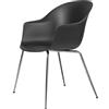 GUBI poltroncina BAT DINING CHAIR con base cromo - 10024768