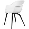 GUBI poltroncina BAT DINING CHAIR con base in faggio nero - 10068181