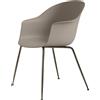 GUBI poltroncina BAT DINING CHAIR con base ottone antico - 10024800