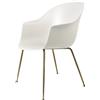 GUBI poltroncina BAT DINING CHAIR con base ottone antico - 10065890