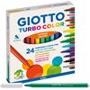 Pennarelli Turbo Color - punta ø2,8mm - colori assortiti - Giotto - astuccio 24 pezzi