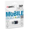 Emtec - Micro Usb 3.0 Flash Drive Go - ECMMD32GT203 - 32GB
