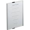 Durable Targhe DURABLE INFO SIGN alluminio/acrilico trasparente/argento metallizzato 210x297 mm - 480623