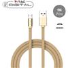 V-TAC CAVO USB A MICRO USB 1 METRI ORO RUBY SERIES IN CORDA VT-5341-LED8495