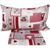 Set copripiumino singolo inverno Natale Finlandia copripiumino singolo  155x200 cm microfibra 110gsm con chiusura a cerniera morbida in microfibra  ragazze ragazzi biancheria da letto