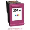 Hp Compatibile CHIP AGGIORNATO N9K07AE Cartuccia rigenerata per HP 304XL colore alta capacita'