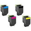 Lexmark Compatibile Toner per Lexmark CX310 CX410 CX510 80C2SY0 giallo 2000pag.