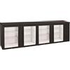 CoolHead Frigorifero Retro banco per bibite Modello QBG400 N. 4 porte battenti in vetro Porte a battente