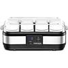 Rommelsbacher JG 40, macchina per lo yogurt, acciaio inossidabile / nero, 8 pentole da 1 - 220 - 240 V = 40 watt