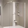 Novellini Colonna Doccia Idromassaggio Line 1 - Colore Colonna : Colonna Argento / Fascia Nero opaco - Miscelatore : Meccanico