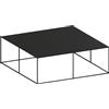 ZEUS tavolino quadrato SLIM IRONY LOW TABLE - 624-CB