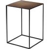 ZEUS tavolino quadrato SLIM IRONY LOW TABLE 31 x 31 cm - 630-RUST-H46