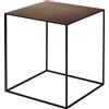 ZEUS tavolino quadrato SLIM IRONY LOW TABLE 41 x 41 cm - 632-RUST-H46