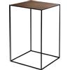 ZEUS tavolino quadrato SLIM IRONY LOW TABLE 41 x 41 cm - 632-RUST-H64