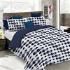 Italian Bed Linen Set Copripiumino Fantasy, Lavorato in Italia - Parure Copri Piumino - Sacco Piumone 150x200 cm con Patella e federa Cuscino, Singolo, Optical
