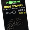 Girelle Korda Ring Swivel - mis. 8 - 8 pz - KORKR8