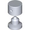 FAC accessori cancelli Cardine inferiore cancello in acciaio zincato con ingrassatore FAC 285 - VC4241 - ø mm 50