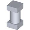 FAC accessori cancelli Perno quadro superiore per ante cancello TIPO (1) FAC 247 - VC6201 - ø mm 27,0