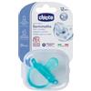 Chicco PhysioForma Gommotto in Silicone Azzurro per Bambini da 12 Mesi
