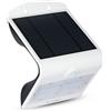 V-TAC VT-768 lampada da muro LED 3W con pannello solare e sensore di movimento corpo bianco IP65 - SKU 7523