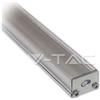 V-TAC Profilo in alluminio stretto da 1m trasparente per striscia LED Mod. VT-7101