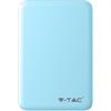 V-TAC VT-3503 Power Bank caricabatterie portatile ABS azzurro 5.000mah 2 uscite micro USB 2.1A - sku 8195