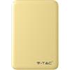 V-TAC VT-3503 Power Bank caricabatterie portatile ABS giallo 5.000mah 2 uscite micro USB 2.1A - sku 8196