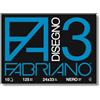 Fabriano Album da disegno Fabriano F3 NERO 125 g/m² 24x33 cm nero - 10 fogli 04001017