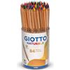 Giotto Matite colorate GIOTTO Naturale assortiti barattolo da 84 - 52020000