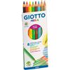 Giotto Matite colorate GIOTTO Mega assortiti astuccio da 8 - 225400