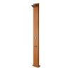 GRE DSALC32W DOCCIA SOLARE IN ALLUMINIO ESTETICA LEGNO SERBATOIO 32 LT CON SCIACQUAPIEDI