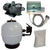 Cpa Piscine KIT FILTRAZIONE RIVALTA PORTATA 16 m3 TRIFASE FILTRO SABBIA+POMPA+QAUDRO DI COMANDO
