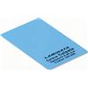 OMTK ID 100 Tessere in PVC 040mm CELESTE LAMINATO BIFACCIALE