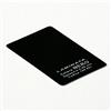 OMTK ID 100 Tessere in PVC 042mm BLACK LAMINATO BIFACCIALE
