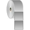 Compatible 10 Rotoli di Etichette adesive metallizzate 100x100mm in PET argentato