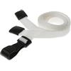 OMTK ID Laccetti porta badge bianco con moschettone in plastica 100 pz