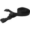 OMTK ID Laccetti porta badge nero con moschettone in plastica 100 pz