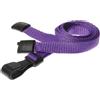 OMTK ID Laccetti porta badge viola con moschettone in plastica 100 pz