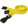OMTK ID Laccetti porta badge giallo con moschettone in plastica 100 pz