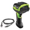 Zebra DS3608-SR - Scanner industriale 1D, 2D, Range 150 cm, Multi-interfaccia, Cavo USB, Colore nero/verde.