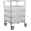 KARTELL mobile con ruote a 3 cassetti e 1 ripiano MOBIL - 2020-L1