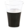 Poloplast Bicchiere termico 200 cc in plastica nero 20 pezzi
