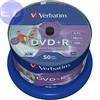 VERBATIM DVD+R 4.7GB 16x Cake 50pz VERBATIM Azo InkJet Bianca 21-118 - 43512